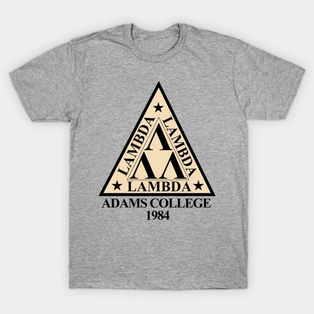 Tri Lambda Fraternity Adams College 1984 T-Shirt by Meta Cortex